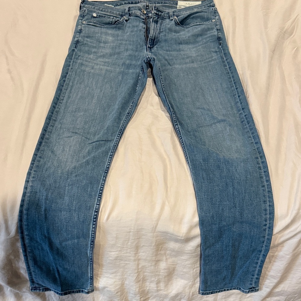 Rag & Bone 34/32 Light Blue Slim Fit Jeans